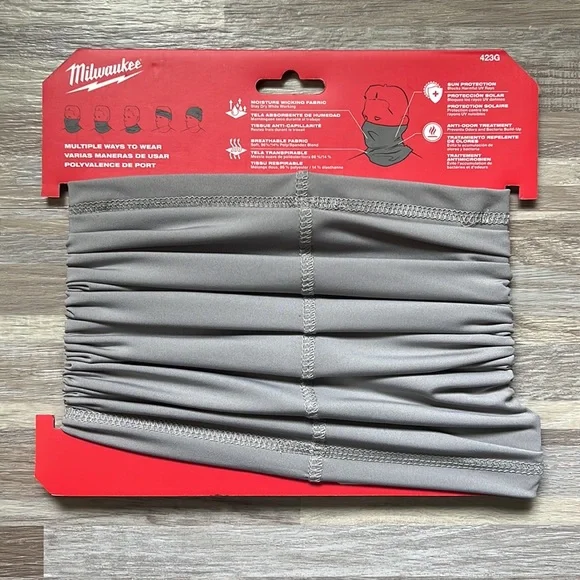 Milwaukee Tools Multifunction Neck Gaiter Gray - Picture 2 of 2